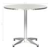 Stylish Aluminium Garden Table - Silver 80x70 cm