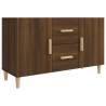 Brown Oak Sideboard - Stylish & Ample Storage 100x36x60 cm