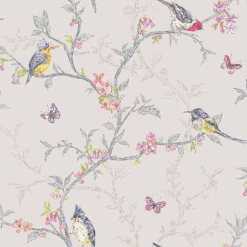 DUTCH WALLCOVERINGS Wallpaper Phoebe Lilac - Buy Online