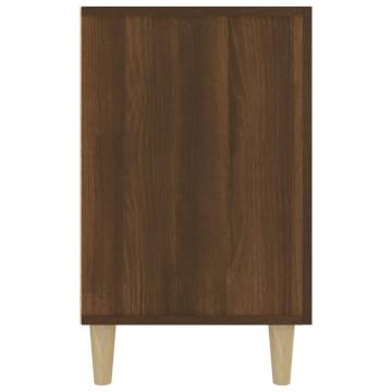 Brown Oak Sideboard - Stylish & Ample Storage 100x36x60 cm