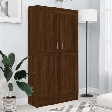 Book Cabinet Brown Oak - Stylish & Durable Storage Solution