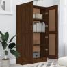 Book Cabinet Brown Oak - Stylish & Durable Storage Solution