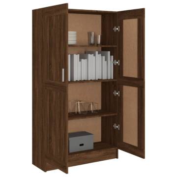 Book Cabinet Brown Oak - Stylish & Durable Storage Solution