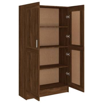 Book Cabinet Brown Oak - Stylish & Durable Storage Solution