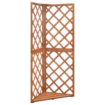 Corner Trellis 50x50x145 cm - Solid Fir Wood for Climbing Plants