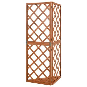 Corner Trellis 50x50x145 cm - Solid Fir Wood for Climbing Plants