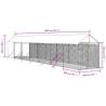 Outdoor Dog Kennel with Roof - Spacious & Durable 2x14x2.5m