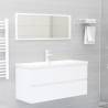 Sink Cabinet with Built-in Basin - Modern White Design