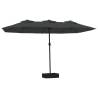 Double-Head Parasol Anthracite 449x245 cm | HipoMarket