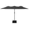 Double-Head Parasol Anthracite 449x245 cm | HipoMarket