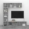 3 Piece Grey Sonoma Book/TV Cabinet Set - Stylish & Practical