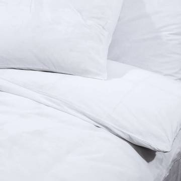 Duvet Cover Set White 140x200 cm Cotton - Soft & Elegant