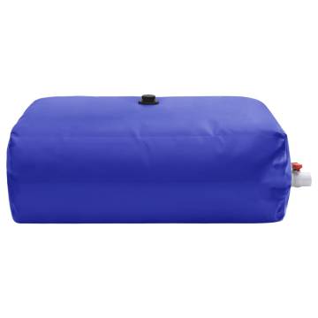 Foldable 1500L Water Tank with Tap - Durable PVC Storage