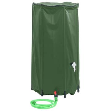 Foldable 100L Water Tank with Tap - Durable PVC Storage