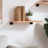 Light Brown Wall Shelf - Solid Oak Wood 40x30x2 cm | Hipomarket