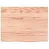 Light Brown Wall Shelf - Solid Oak Wood 40x30x2 cm | Hipomarket