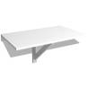 Folding Wall Table White 100x60 cm - Space Saving Design