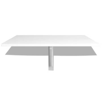 Folding Wall Table White 100x60 cm - Space Saving Design