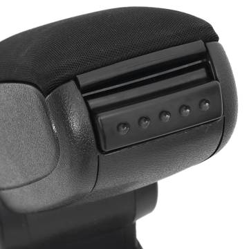 Car Armrest Black - Adjustable Storage for VW POLO | HipoMarket