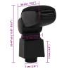 Car Armrest Black - Adjustable Storage for VW POLO | HipoMarket