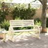 Stylish 2-Seater Solid Wood Fir Garden Bench | HipoMarket