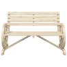 Stylish 2-Seater Solid Wood Fir Garden Bench | HipoMarket