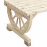 Stylish 2-Seater Solid Wood Fir Garden Bench | HipoMarket