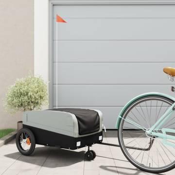 Durable Bike Trailer - Black & Grey, 30 kg Capacity | Hipo Market