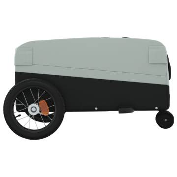 Durable Bike Trailer - Black & Grey, 30 kg Capacity | Hipo Market