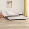 Bed Frame Grey 150x200 cm King Size Solid Wood Pine Colour grey Size 150 x 200 cm 