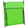 Folding Sun Loungers 2 pcs - Steel & Fabric Green