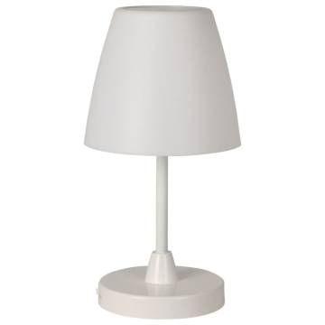 H&S Collection LED Rechargeable Table Lamp - White 13x30 cm