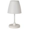 H&S Collection LED Rechargeable Table Lamp - White 13x30 cm