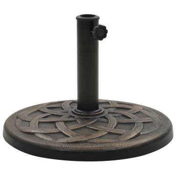 Bronze 11 kg Round Polyresin Parasol Base | Hipomarket UK