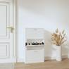 Shoe Cabinet High Gloss White 59x17x108 cm Engineered Wood Colour high gloss white Quantity in Package 1 Height 108 cm Number of 