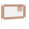 Toddler Safety Bed Rail Taupe 90x25 cm - Secure Sleep Solution