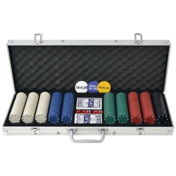 Premium Poker Set with 500 Chips in Aluminium Case