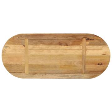 Oval Solid Wood Table Top - 80x40 cm | Hipo Market