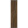 Stylish Brown Oak Wardrobe - Engineered Wood | HipoMarket