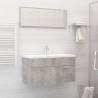 Bathroom Furniture Set Concrete Grey Engineered Wood Colour concrete grey Size 90 x 38.5 x 46 cm Number of 1 Number of Pieces 