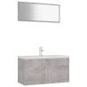 Stylish Bathroom Furniture Set - Concrete Grey | Hipomarket