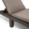 Keter Daytona Brown Sunlounger with Cushion - Comfort & Style