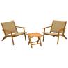 ProGarden 3 Piece Acacia Wood Balcony Furniture Set