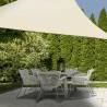 ProGarden Cream Triangle Shade Cloth 3.6x3.6 m - Outdoor Sun Protectio