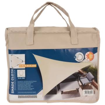 ProGarden Cream Triangle Shade Cloth 3.6x3.6 m - Outdoor Sun Protectio