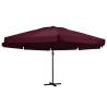 Outdoor Parasol with Aluminium Pole 600 cm Bordeaux Red Colour bordeaux red Size 600 cm Quantity in Package 1 