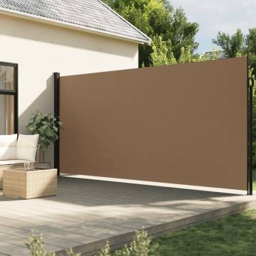 Retractable Side Awning Taupe 200x600 cm | Hipomarket UK