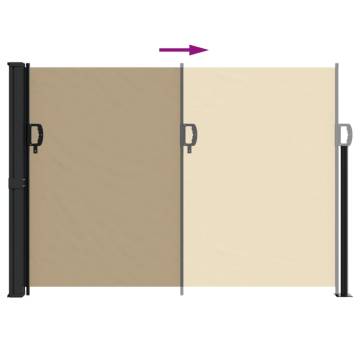 Retractable Side Awning Beige 140x500 cm | Hipomarket