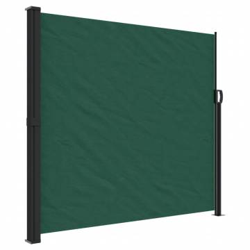 Retractable Side Awning Dark Green 180x500 cm - HipoMarket