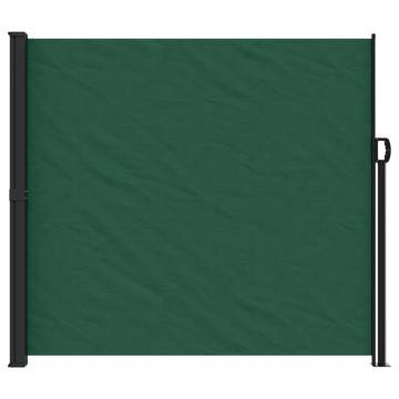 Retractable Side Awning Dark Green 180x500 cm - HipoMarket